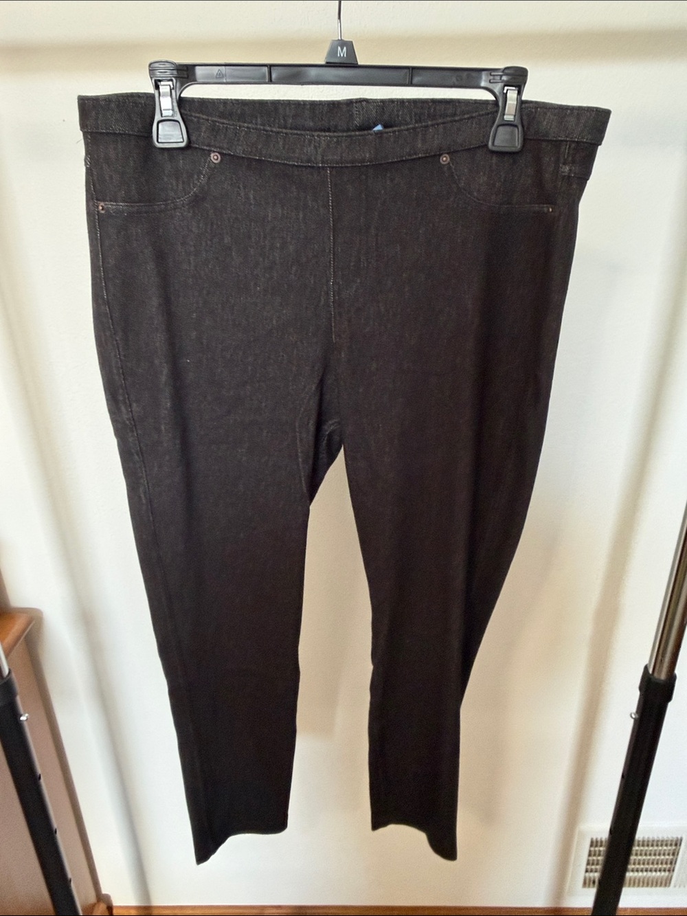 Simply Vera Wang ankle denim jeggings black